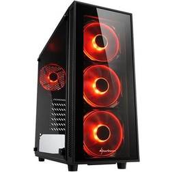 Sharkoon TG4 Tempered Glass LED Red
