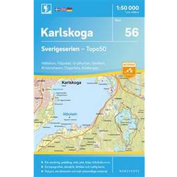 56 Karlskoga Sverigeserien Topo50: Skala 1:50 000