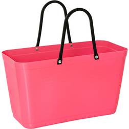 Hinza Shopping Bag Large (Green Plastic) - Tropical Pink