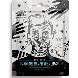 Barber Pro Foaming Cleansing Mask with Activated Charcoal 18ml