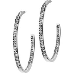 Edblad Andorra Large Earrings - Silver/Transparent