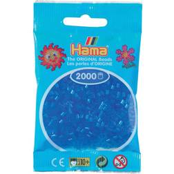 Hama Beads Mini Beads Transparent Blue 2.5mm 501-15