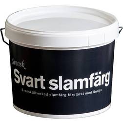 Svensk Svart Slamfärg Träfasadsfärg Svart 10L