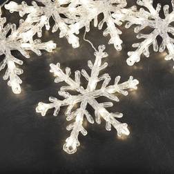 Konstsmide Snowflakes Clear Ljusslinga 60 Lampor