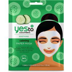Yes To Cucumbers Calming Paper Mask 20ml