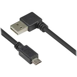 Good Angled USB A-USB Micro B 2.0 1m