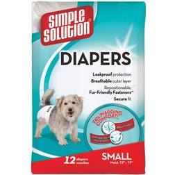 Simple Solution Disposable Dog Diaper S 12pcs