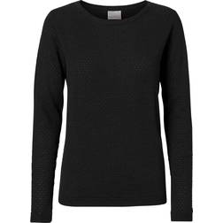 Vero Moda Texture Pullover - Black/Black