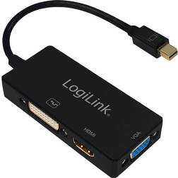 LogiLink DisplayPort Mini-DVI/HDMI/VGA M-F Adapter
