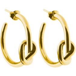 Sophie By Sophie Knot Hoops - Gold