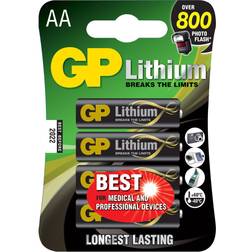 GP Batteries Lithium AA 4-pack