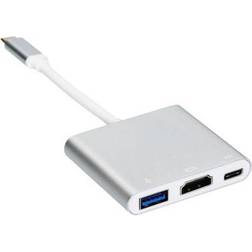 Maclean USB C-HDMI/USB A/USB C M-F Adapter