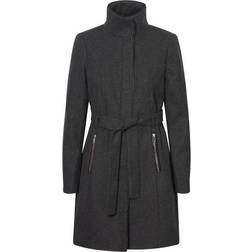 Vero Moda Wool Jacket - Grey/Dark Grey Melange
