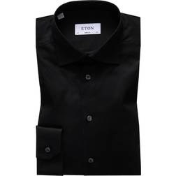 Eton Super Slim Fit Signature Twill Shirt - Black