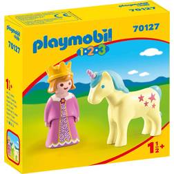 Playmobil 1.2.3 Princess with Unicorn 70127