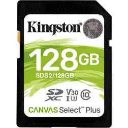 Kingston Canvas Select Plus SDXC Class 10 UHS-I U3 V30 100/85MB/s 128GB