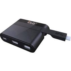Club 3D USB C-HDMI/USB A/USB C M-F 0m