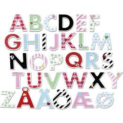 Micki F Letters & Stickers with Different Pattern