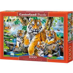Castorland Tigers By the Stream 1000 Bitar