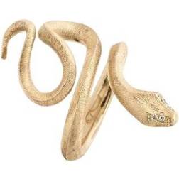 Ole Lynggaard Snakes Medium Ring - Gold/4 Diamonds