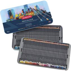 Derwent Procolour Pencils Metal Tin 72 Count