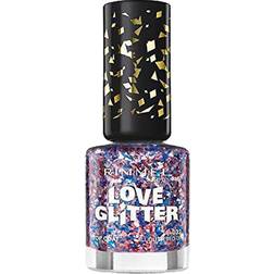 Rimmel Love Glitter Nail Polish #032 All Glittered Up 8ml