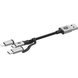 Mophie USB A-Lightning/USB B Micro/USB C 1m