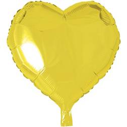 Hisab Joker Foil Ballon Heart Yellow 6-pack