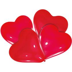 Amscan Latex Ballon Lovely Moments Red 4-pack