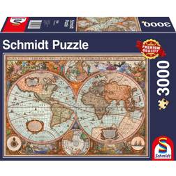 Schmidt Antique World Map 3000 Bitar
