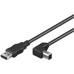 MicroConnect USB A - USB B (angled) 2.0 2m