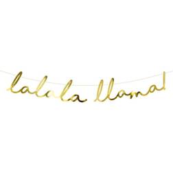 PartyDeco Garlands Lalala Llama Gold