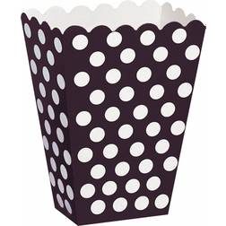 Unique Party Popcorn Box Black/White 8-pack