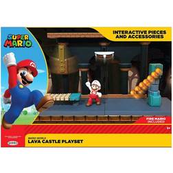 JAKKS Pacific World of Nintendo Super Mario Playset Lava Castle