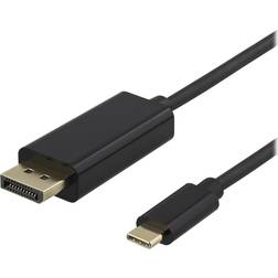 Deltaco USB C-DisplayPort M-M 1m