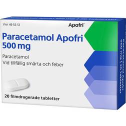 Paracetamol Apofri 500mg 20 st Tablett