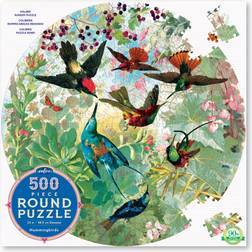 Eeboo Hummingbirds 500 Bitar Round Puzzle