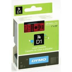 Dymo Label Cassette D1 Black on Red