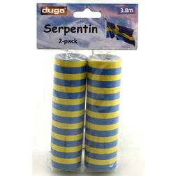 Streamer Serpentine Blue/Yellow 2-pack