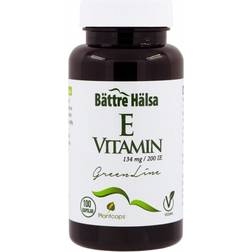 Bättre hälsa Vitamin E 200IE Green Line 100 st