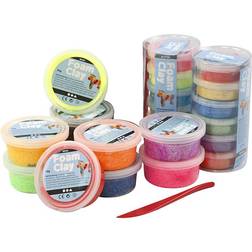 Foam Clay Assorted Colours Clay 22 Tubs
