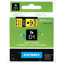 Dymo Label Cassette D1 Black on Yellow 0.6cmx7m