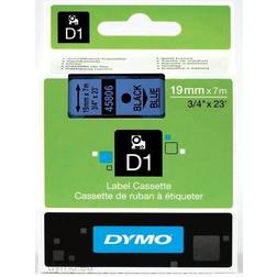 Dymo Label Cassette D1 Black on Blue 1.9cmx7m