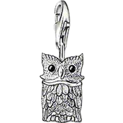 Thomas Sabo Charm Club Owl Charm - Silver/Black