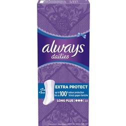 Always Dailies Extra Protect Long Plus 22-pack