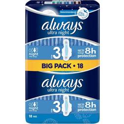 Always Ultra Night Size 3 18-pack