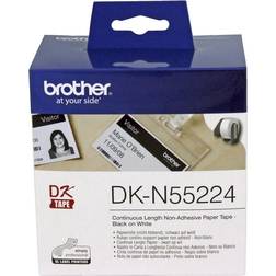 Brother Continuous Non-Adhesive Paper Roll Black on White