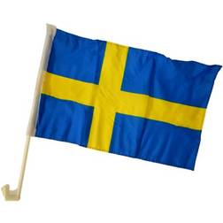 Hisab Joker Decor Sweden Car Flag Blue/Yellow