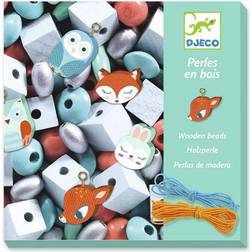 Djeco Small Animals Wooden Beads