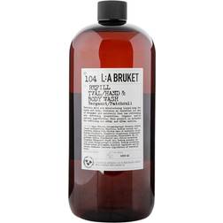 L:A Bruket 104 Hand & Body Wash Bergamot & Patchouli Refill 1000ml